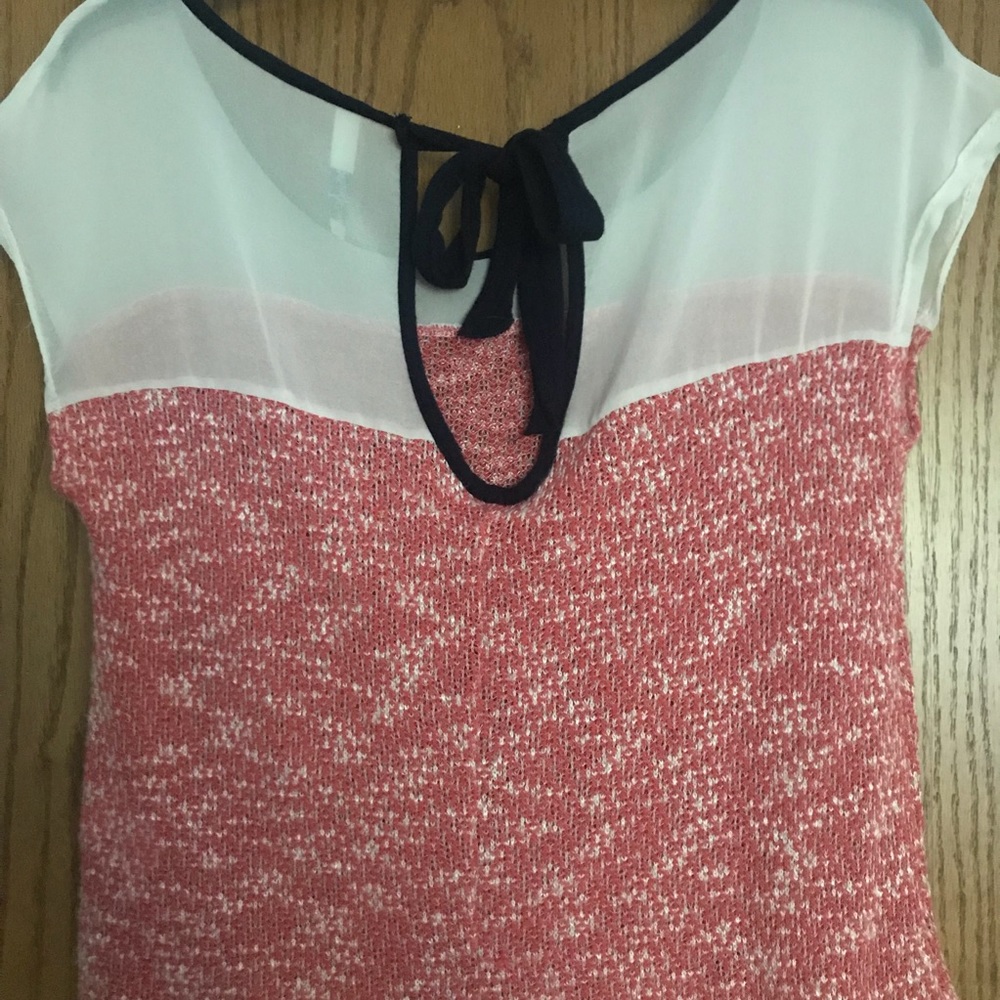 Half-Knit High-Low Blouse - Picture 5 of 5